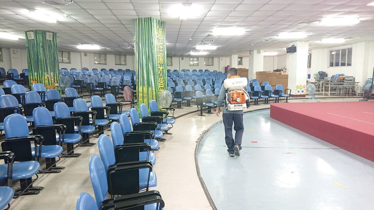 新竹、苗栗校園除菌